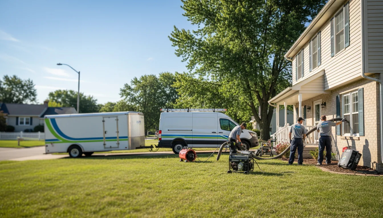 Flooded Basement Restoration And Cleanup With Repair in Flat Rock, OH near me